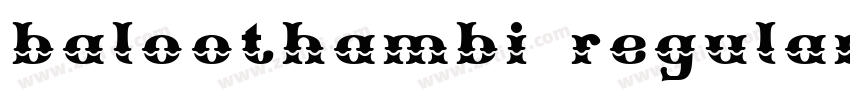 baloothambi regular字体转换
